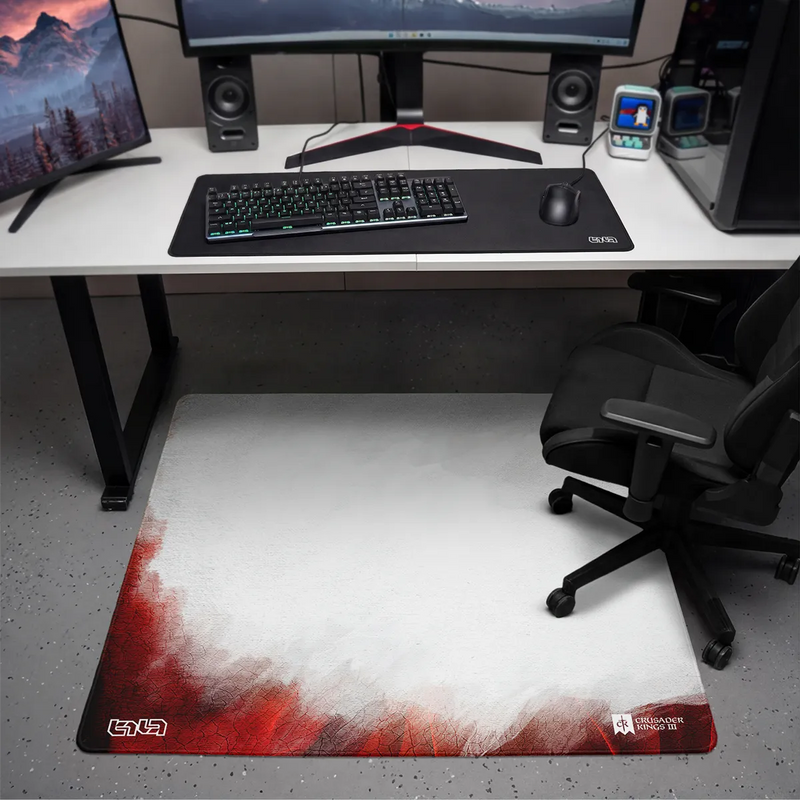 Floor Mat Red & White Banner