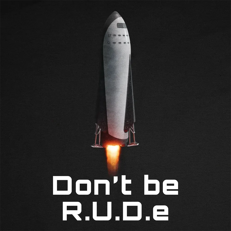 T-shirt Don't Be R.U.D.e