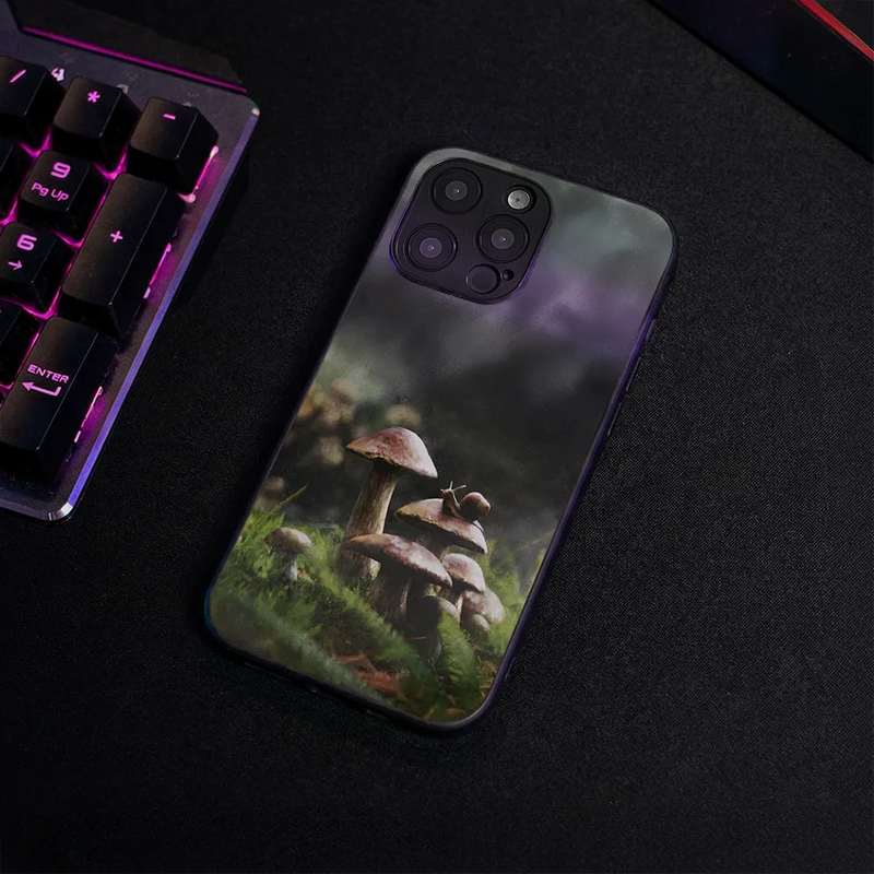 Glass Phone Case Snail