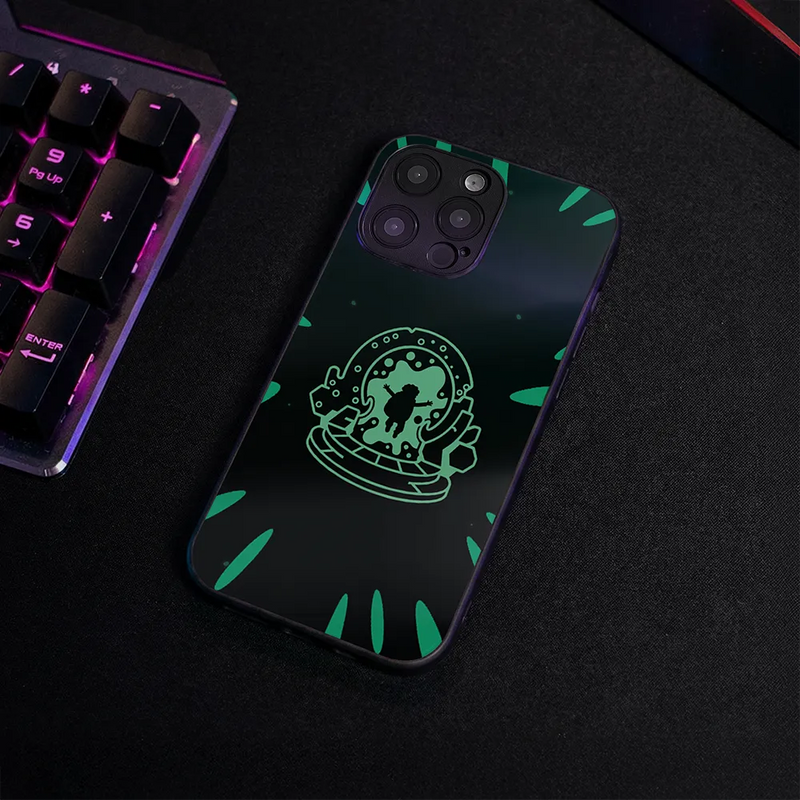 Glass Phone Case Portal Jump