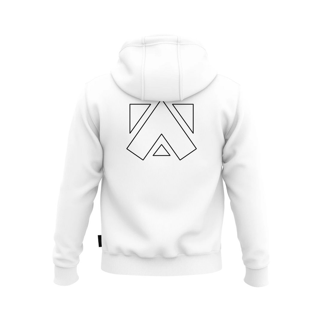 Arkadikuss Logo Basic White Hoodie