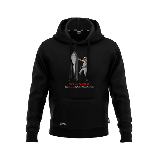 Warning - Spontaneously Talks About Rockets Hoodie