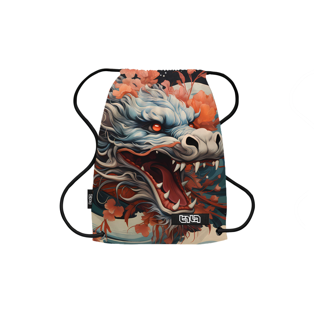 Drawstring Backpack Chinese Dragon