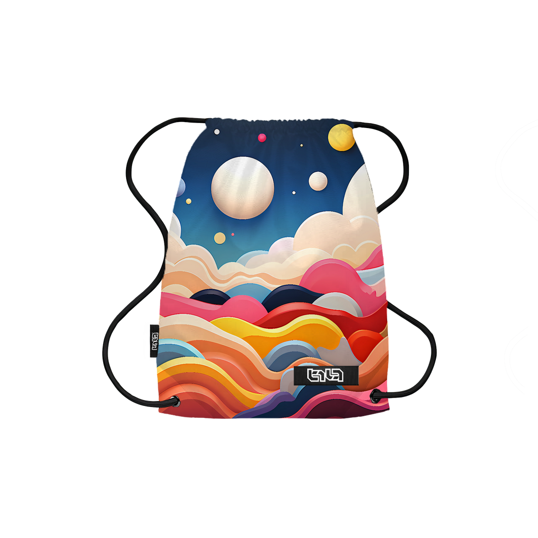 Drawstring Backpack Neon Hills