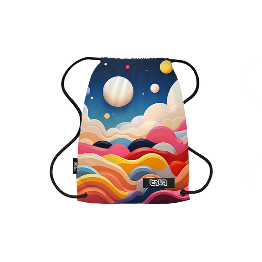 Drawstring Backpack Neon Hills