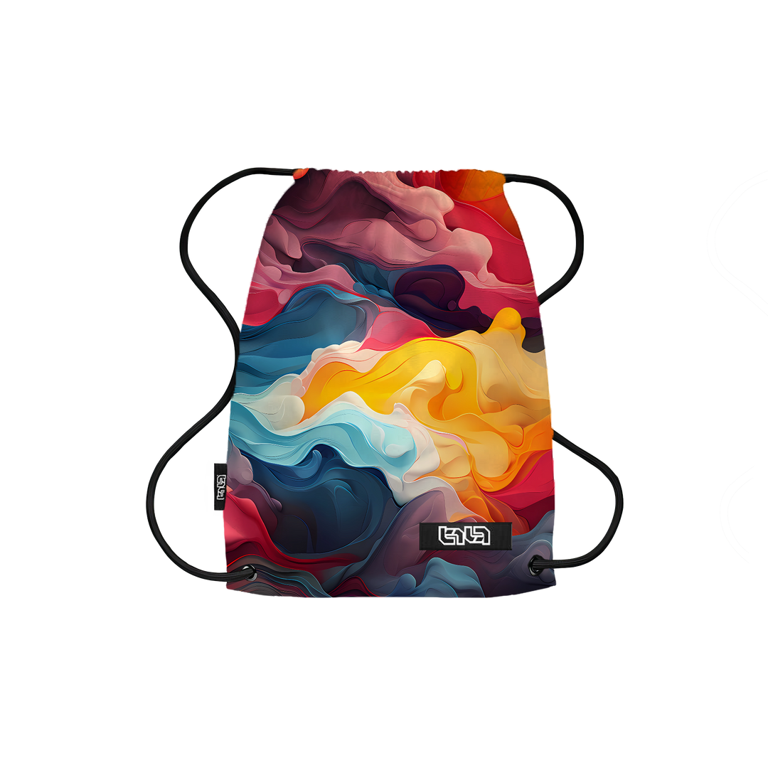 Drawstring Backpack Silk Kaleidoscope