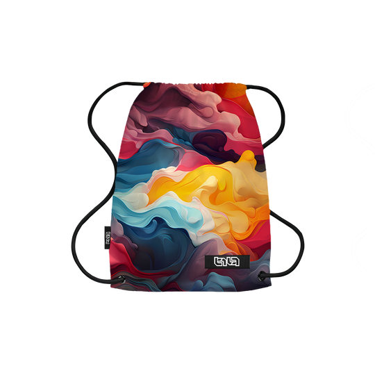 Drawstring Backpack Silk Kaleidoscope