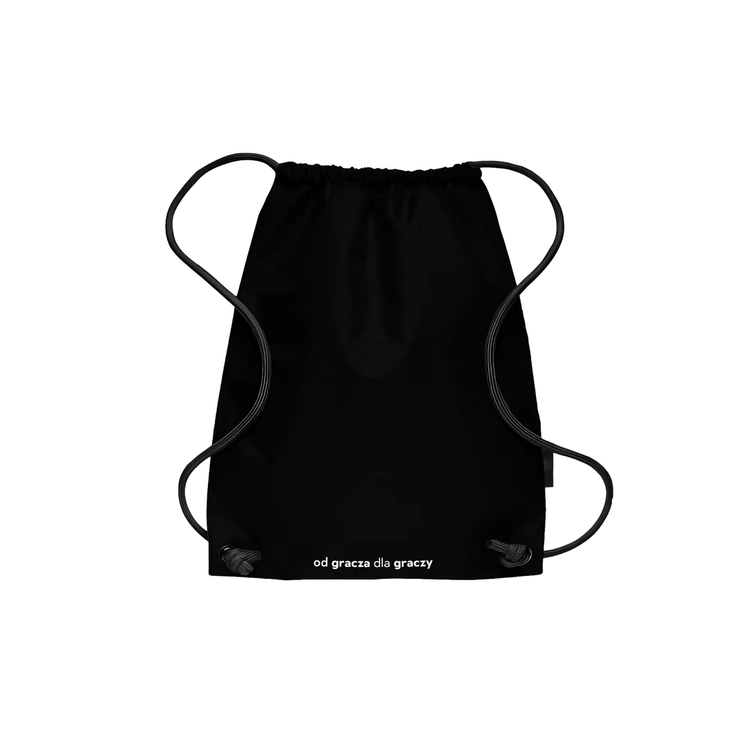 Drawstring Backpack Arkadikuss Logo Basic Black