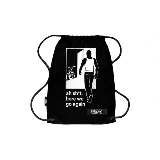 Drawstring Backpack Here We Go Again