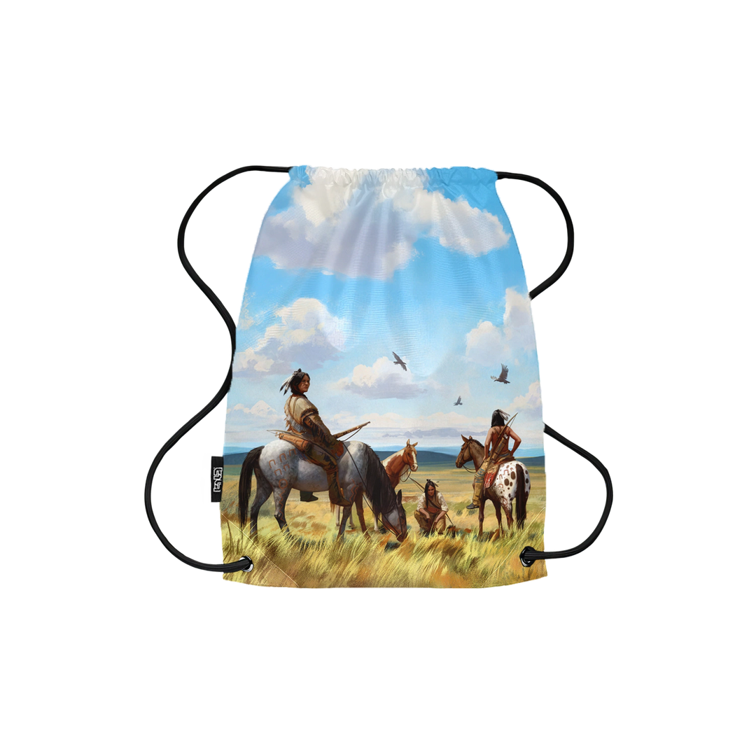 Drawstring Backpack Native Americans