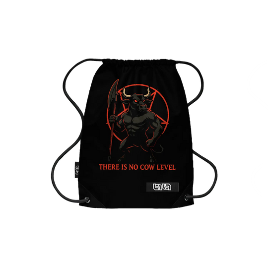 Drawstring Backpack No Cow Level
