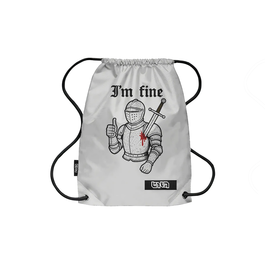 Drawstring Backpack I'm Fine