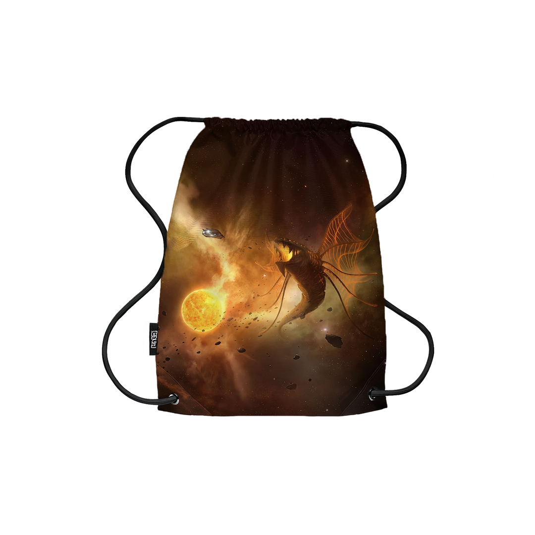 Drawstring Backpack Space Dragon