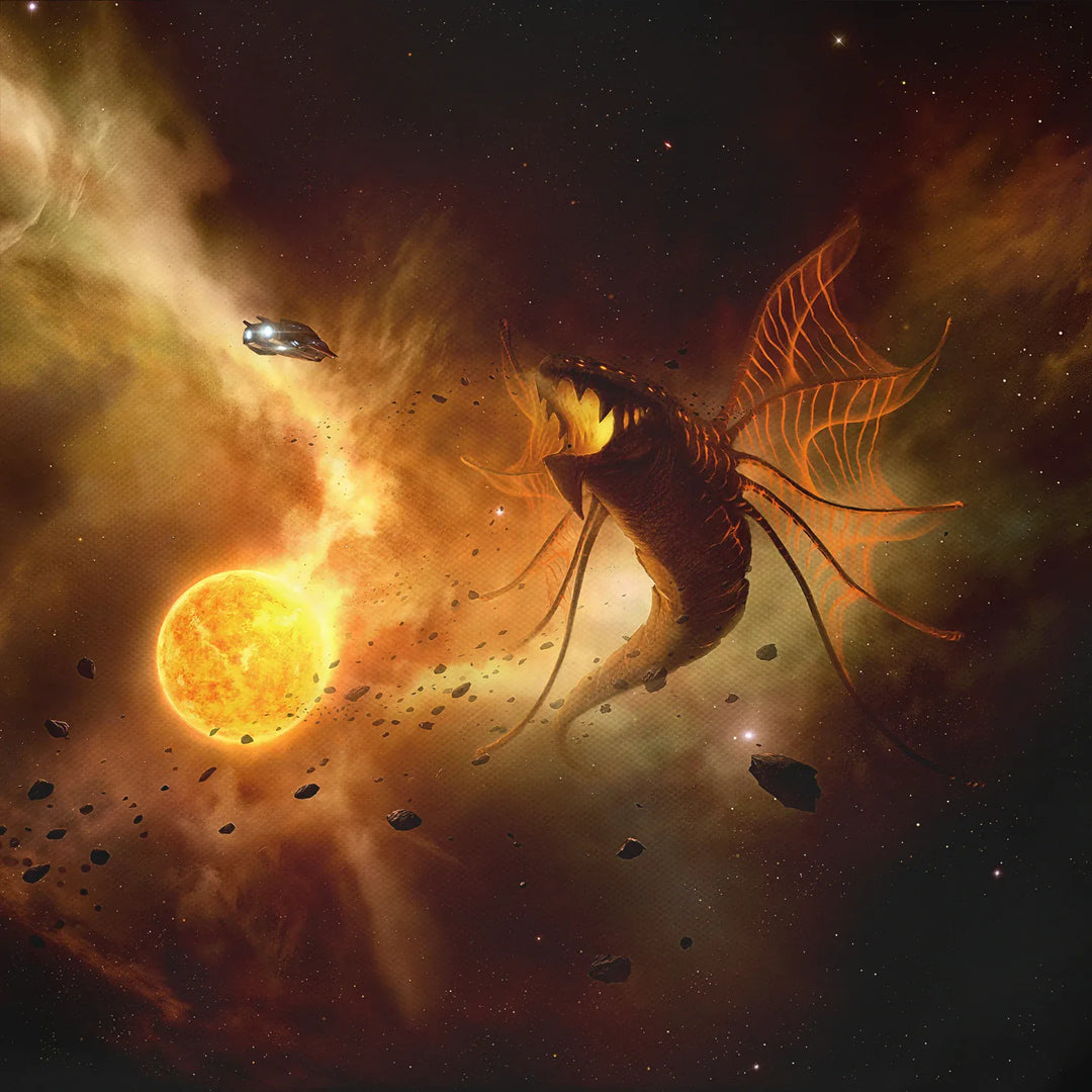 Drawstring Backpack Space Dragon