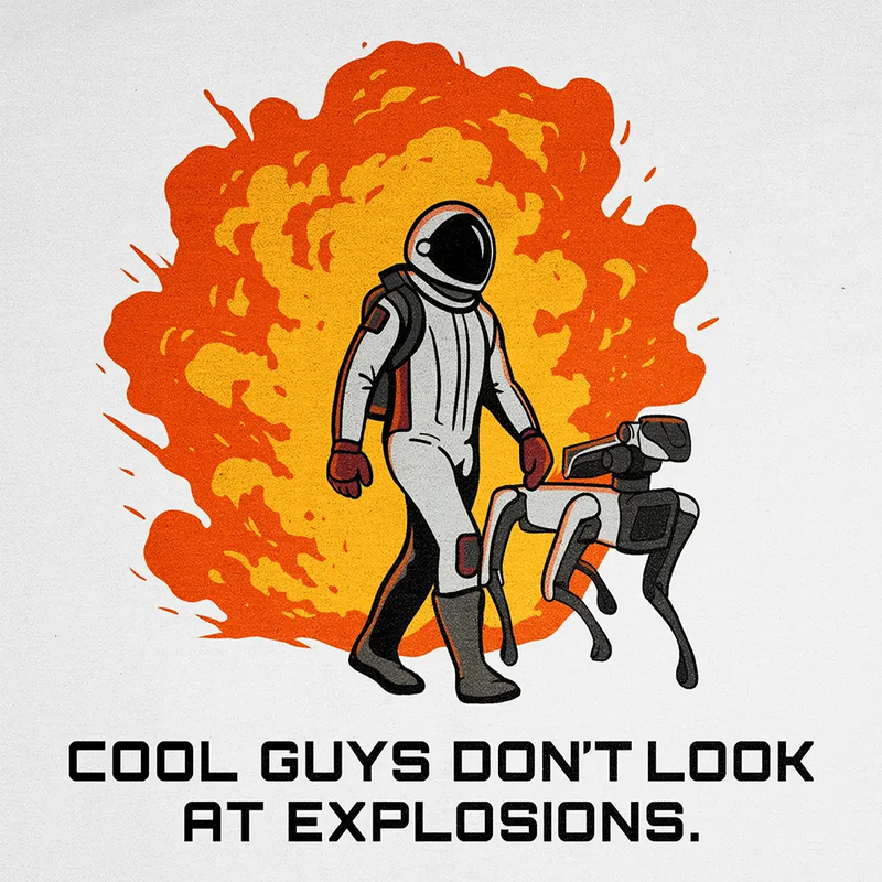Cool Guys Don't Look At Explosions Hoodie