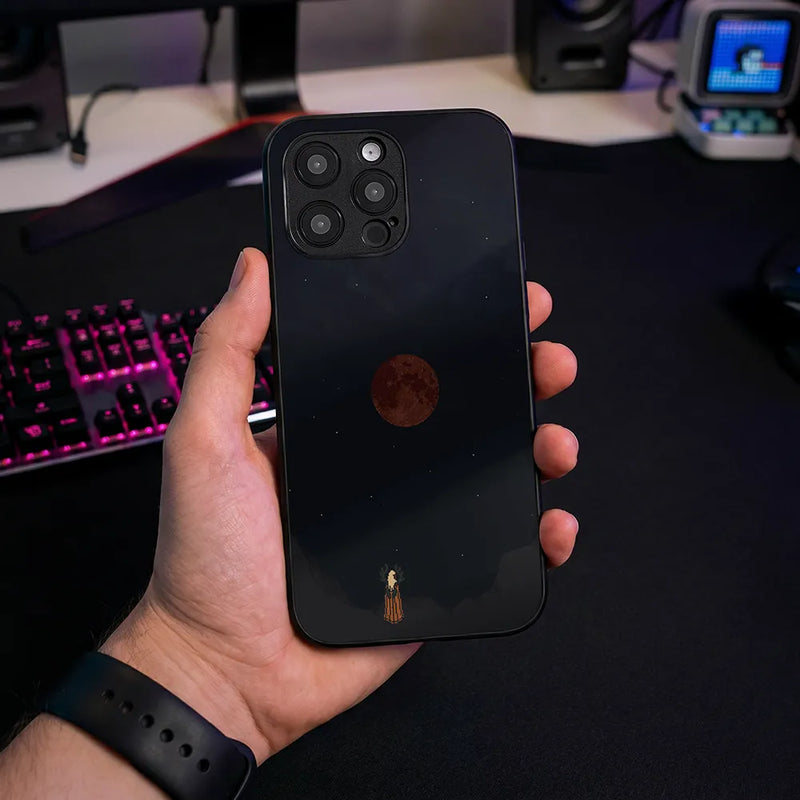 Glass Phone Case Bloodmoon