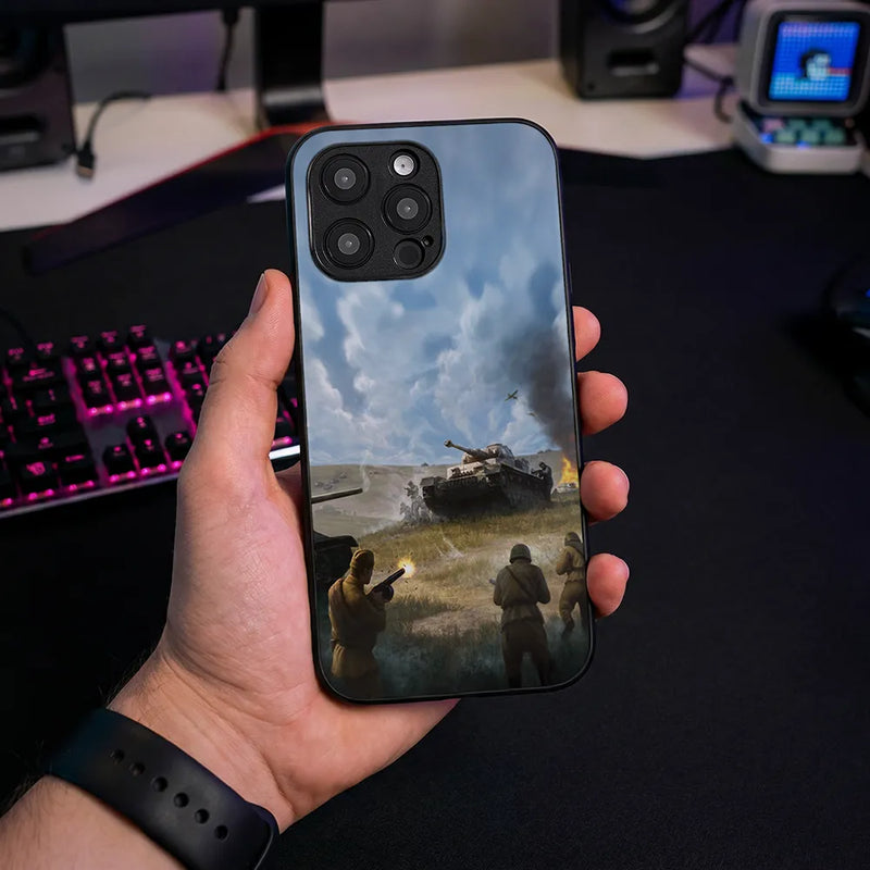 Glass Phone Case No Step Back