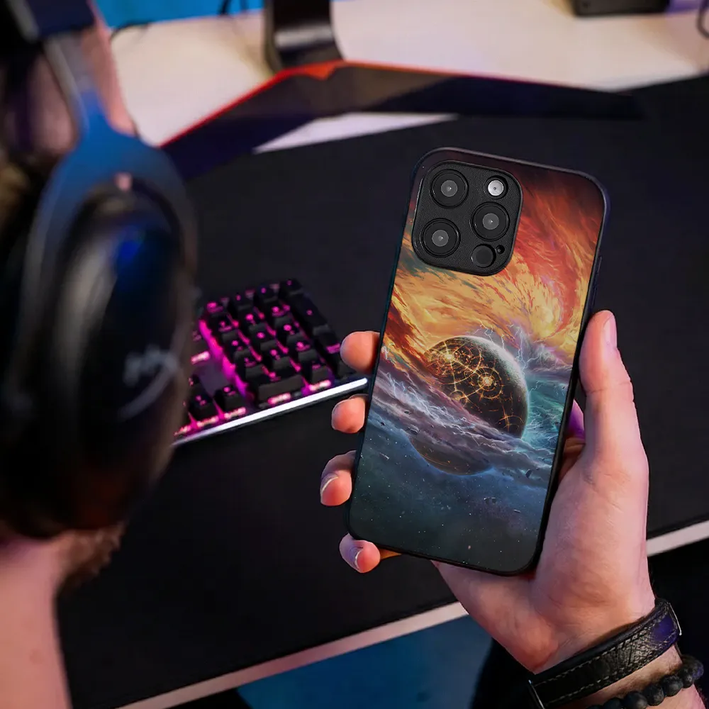 Glass Phone Case Cosmic Storms