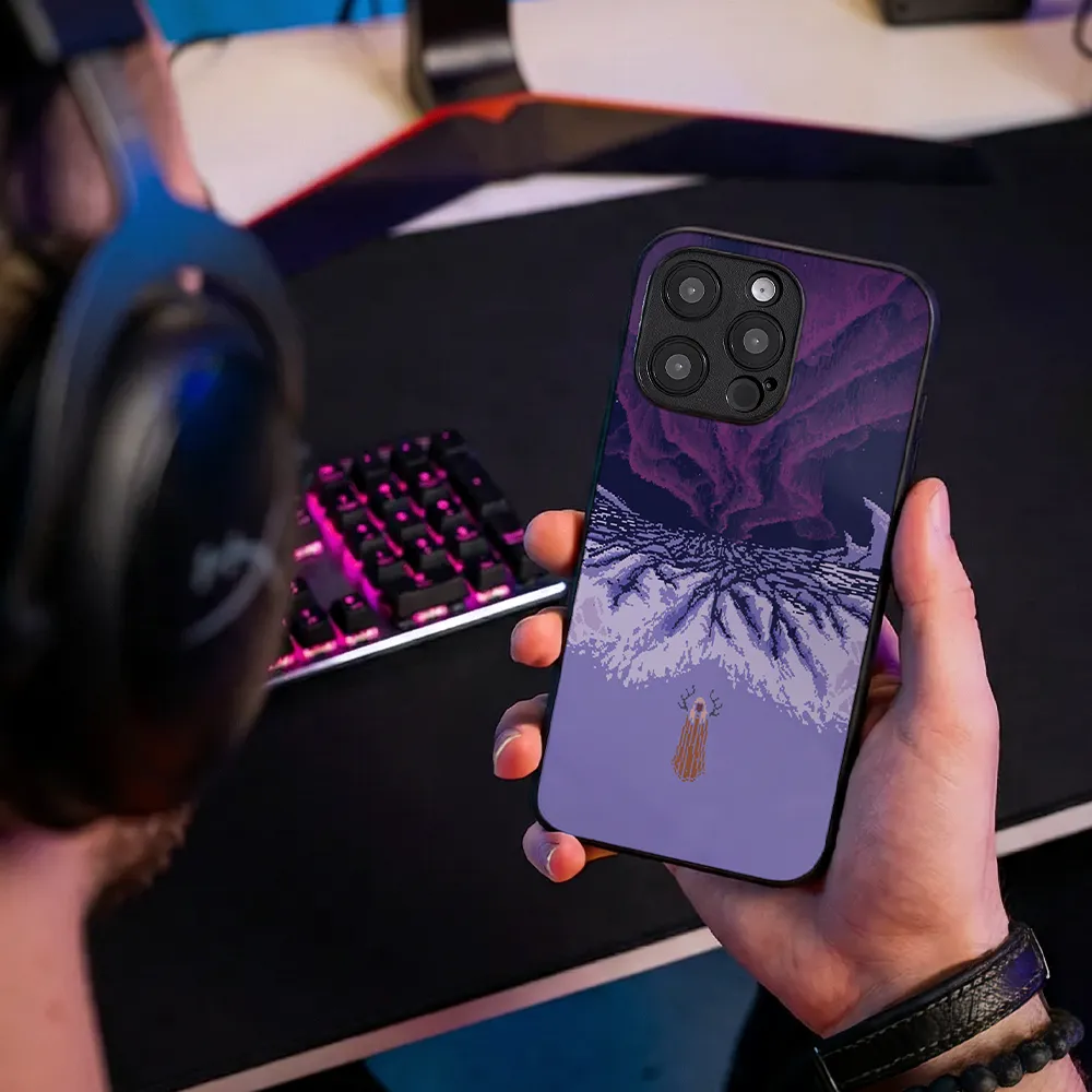Glass Phone Case Northern Lights