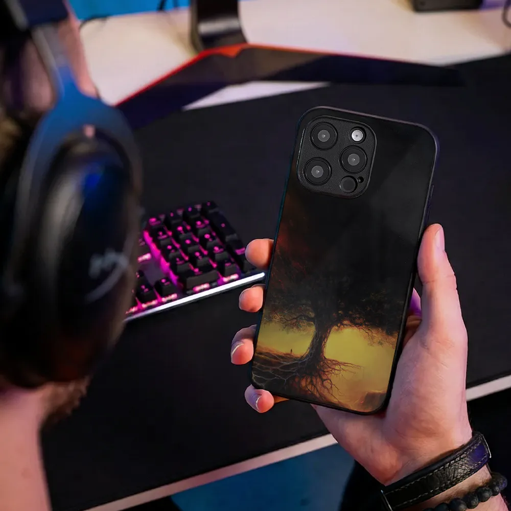 Glass Phone Case Under the Tree of Memories