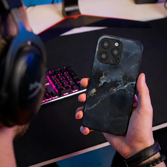 Glass Phone Case Cracked Ice