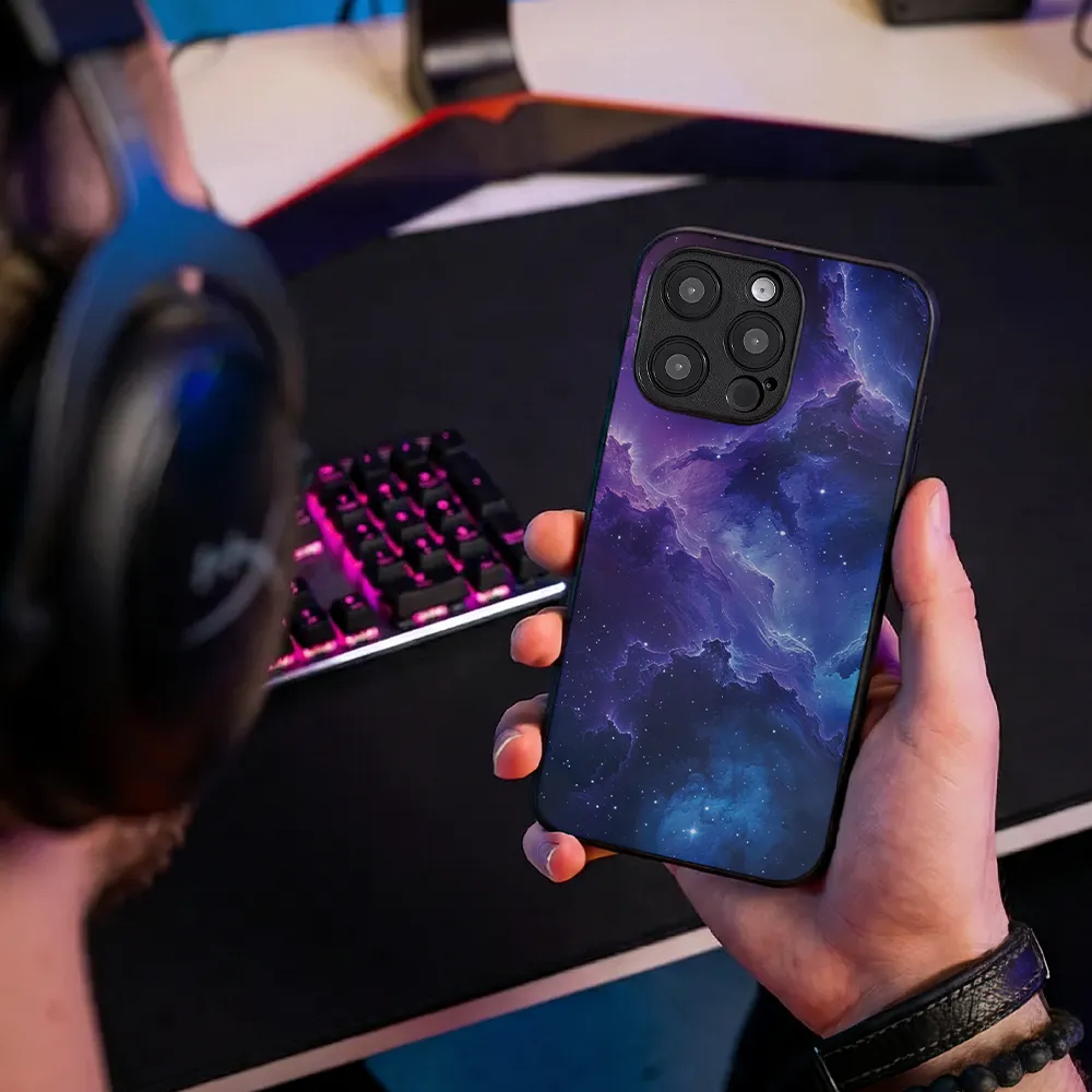 Glass Phone Case Starry Clouds
