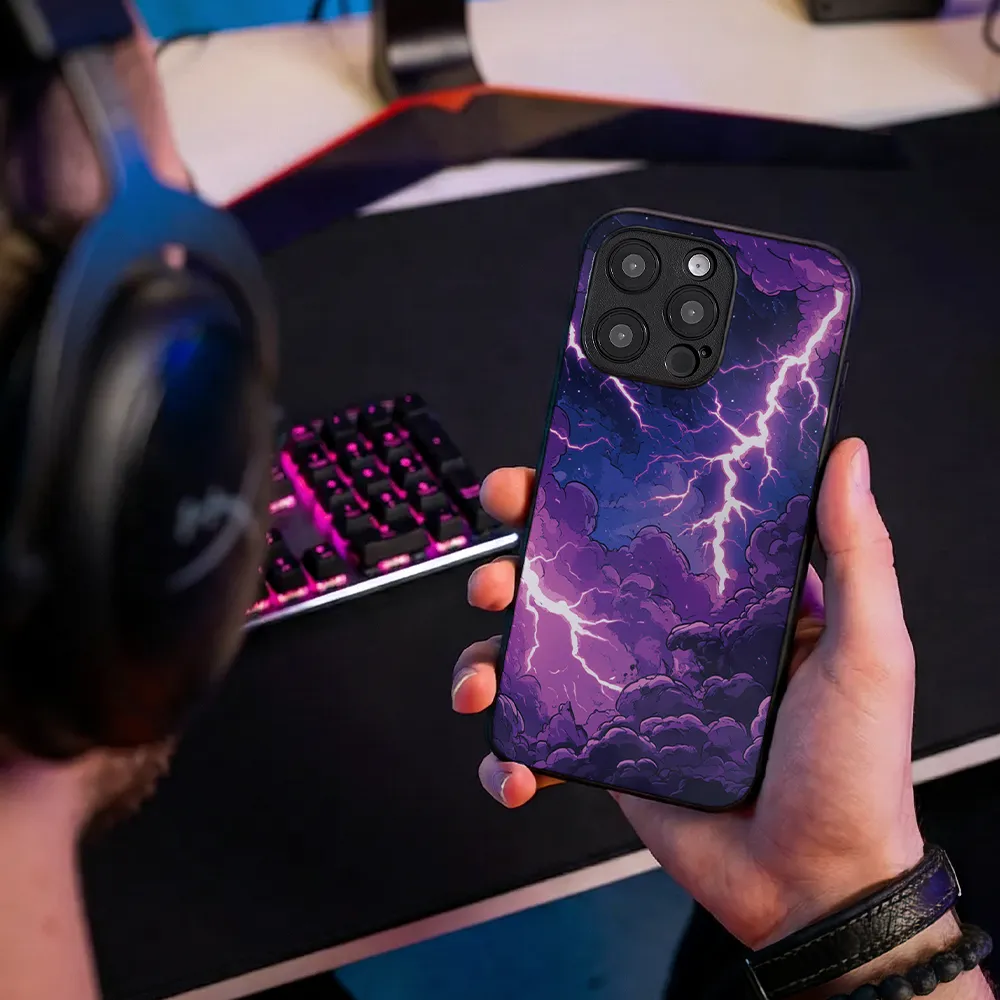 Glass Phone Case Amethyst Fury